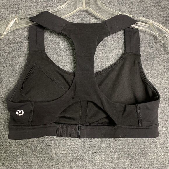Lululemon Sports Bra Black S Inside Pocket No Size Dot. - Picture 3 of 10